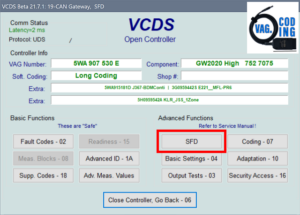 VCDS : Qu’est-ce que la protection SFD ?